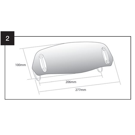 DEFLECTOR CUPULA PUIG CON FIJACION DE TORNILLO 277 x 100mm DEFLECTOR CUPULA PUIG CON FIJACION DE TORNILLO 277 x 100mm
